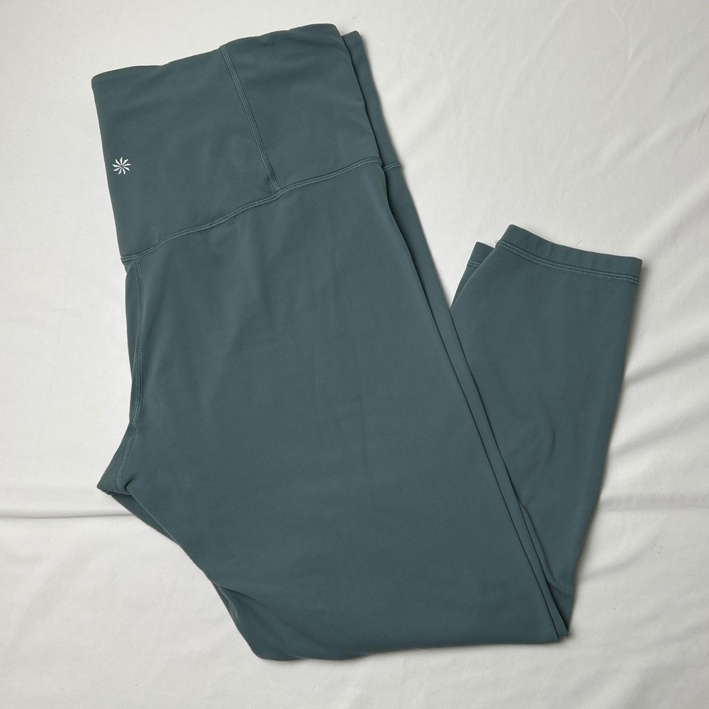 Athleta Womens Ultra High Rise Elation 7/8 Tight Legging Size 2X Blue Grey Yoga